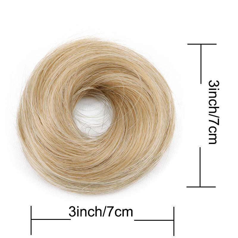 Synthetic Messy Dount Hair Buns Updo Chignon With Elastic Hair Exension for Women Daily Lazy Hair Accessories