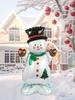 1pc Christmas Snowman Balloon, 4D Standing Foil Balloon, Suitable for Christmas Party Decoration Supplies