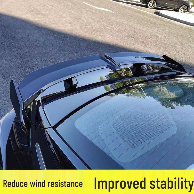 Universal No-Drill Seagull Wing Spoiler for Three-Box Sports Cars