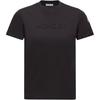Moncler Besticktes Ton-in-Ton-Logo Baumwolle Rundhals Einfarbig Kurzarm T-Shirt Damen Oberteile L10938C0002189AUO999