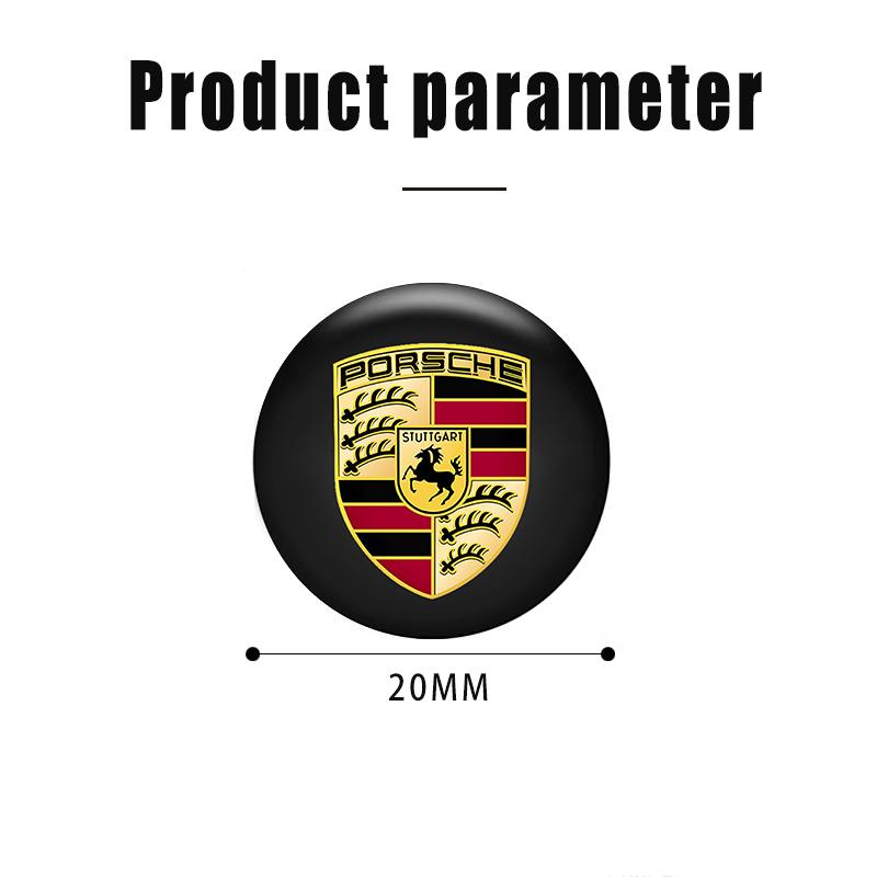 4PCS Car Door Lock Eye Stickers Protect Against Dirt Stickers For Porsche 911 Cayenne Carrera-GT 928 Panamera Boxster Macan 918