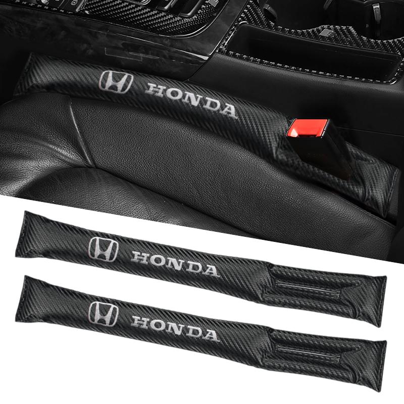 hot Fit PU Leather For Honda Civic XRV CR-Z CRV Car Seat Gap HRV City Accord Legend Jazz RR VTi padding Seat plug Leakproof Pads akf256