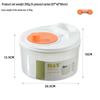 Centrifuga per Insalata da Cucina Multifunzione con Cestello Drenante, Affettatrice per Verdure e Grattugia