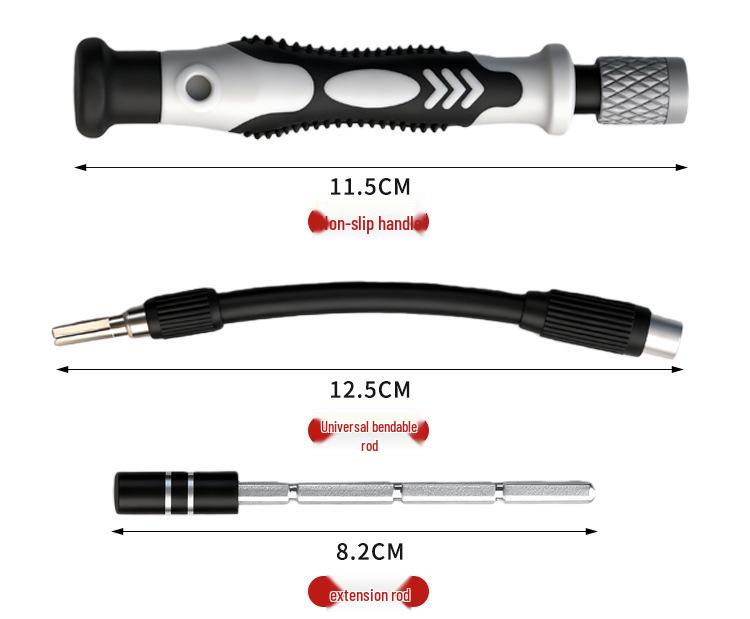 Precision Multifunctional Screwdriver Set with Non-slip Handle & Pry Tools - Household Essential