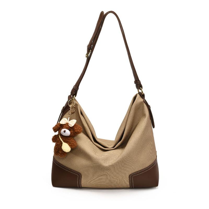 arge capacity fashion bag women's new casual splicing contrasting color shoulder underarm bag versatile messenger bag