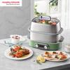 MR1168 Mofei Electric Appliances 12 liter electric steamer, household fast steamer, large capacity multi-layer stainless steel standard