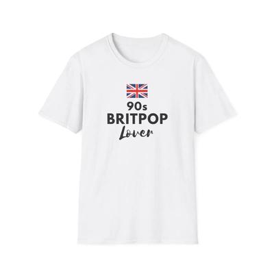 90s Britpop Lover T Shirt Union Jack Music Vintage Fashion Streetwear Comfortable Versatile Stylish Designer Clothes