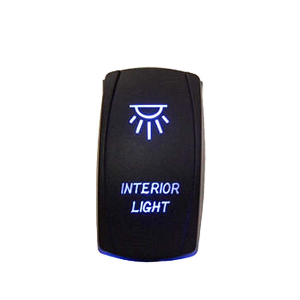 5-pin LED Boat Push Rocker Switch Panel for Truck Boat Car Toggle Switch Panel Lighter Socket Circuit Breaker Momentary Button