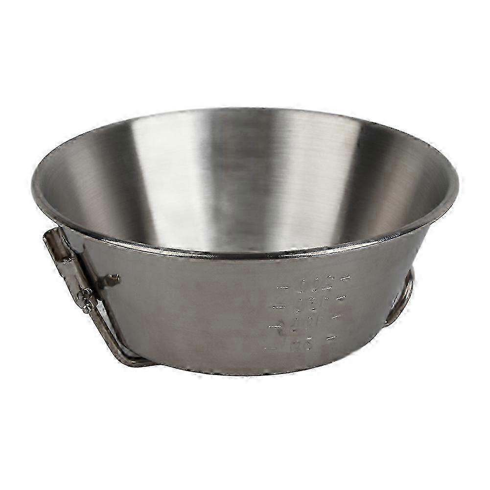 Camping Stainless Steel Folding Bowl, Collapsible Multi-Use for Outdoor Picnic BBQ 300ml