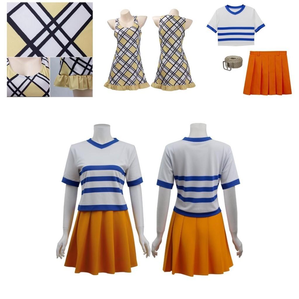 Originalgetreues One Piece Nami Cosplay-Kostüm für Damen, süße Anime-Kleidung für Halloween