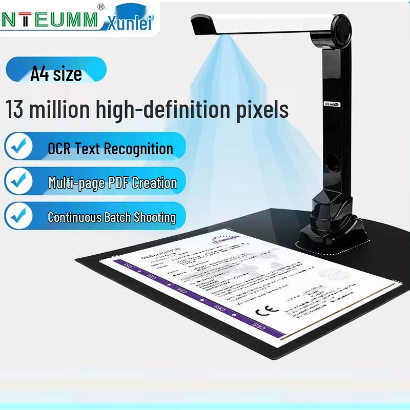 Xunlei 20MP High-Speed Document Scanner for A3/A4, Office & Teaching Use