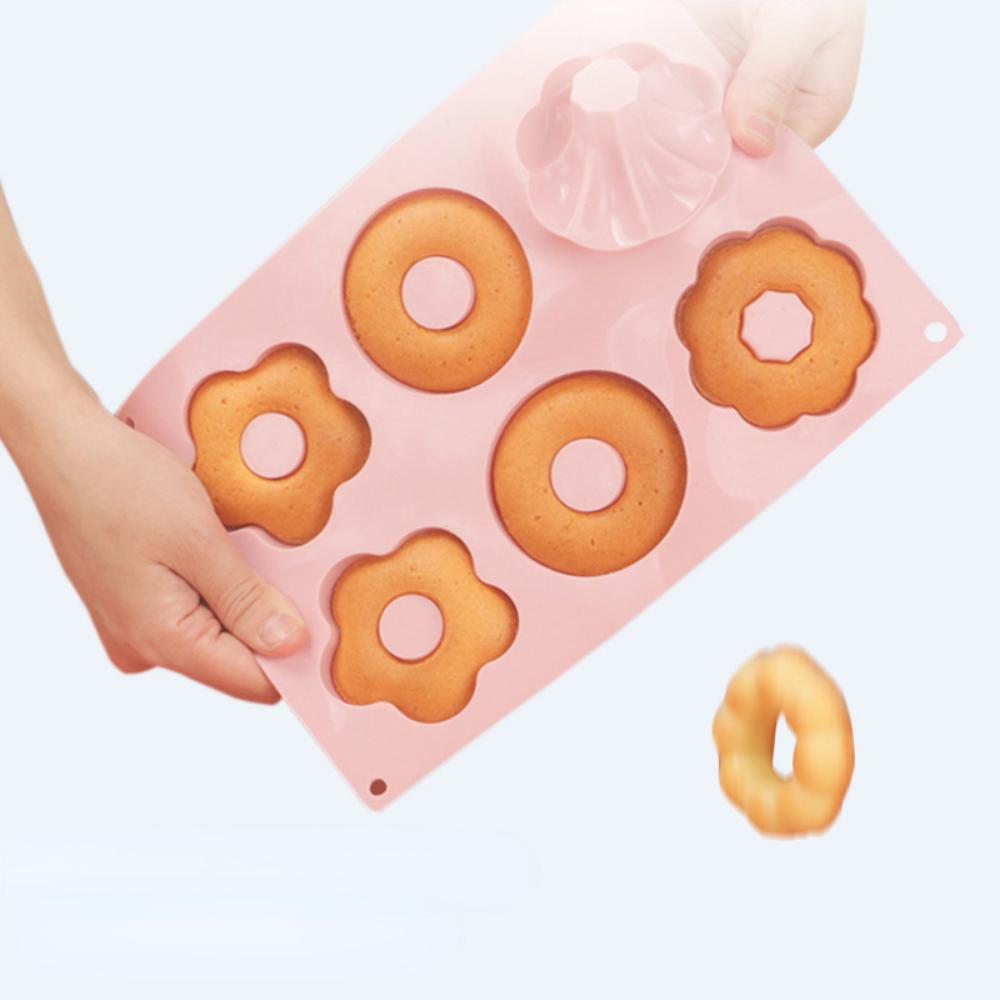 Donuts Rice Cake Cake Pudding Baby Food High Temperature Resistant Silicone Mold Oven Can Be Steamed Baked