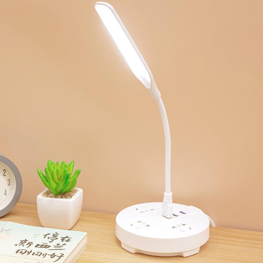 1~10PCS LED Portable Dimmable Table Lamp USB Plug Battery Powered Desk Lamp Bedroom Reading Night Light Eye Protection LED