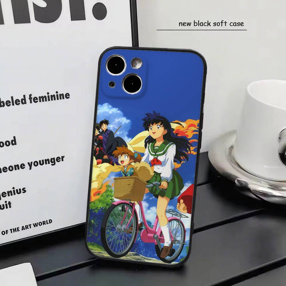 Retro Anime I-Inuyasha Phone Case Silicone Soft For IPhone 17 Air 16 15 14 13 12 11 Plus Pro Max Plus