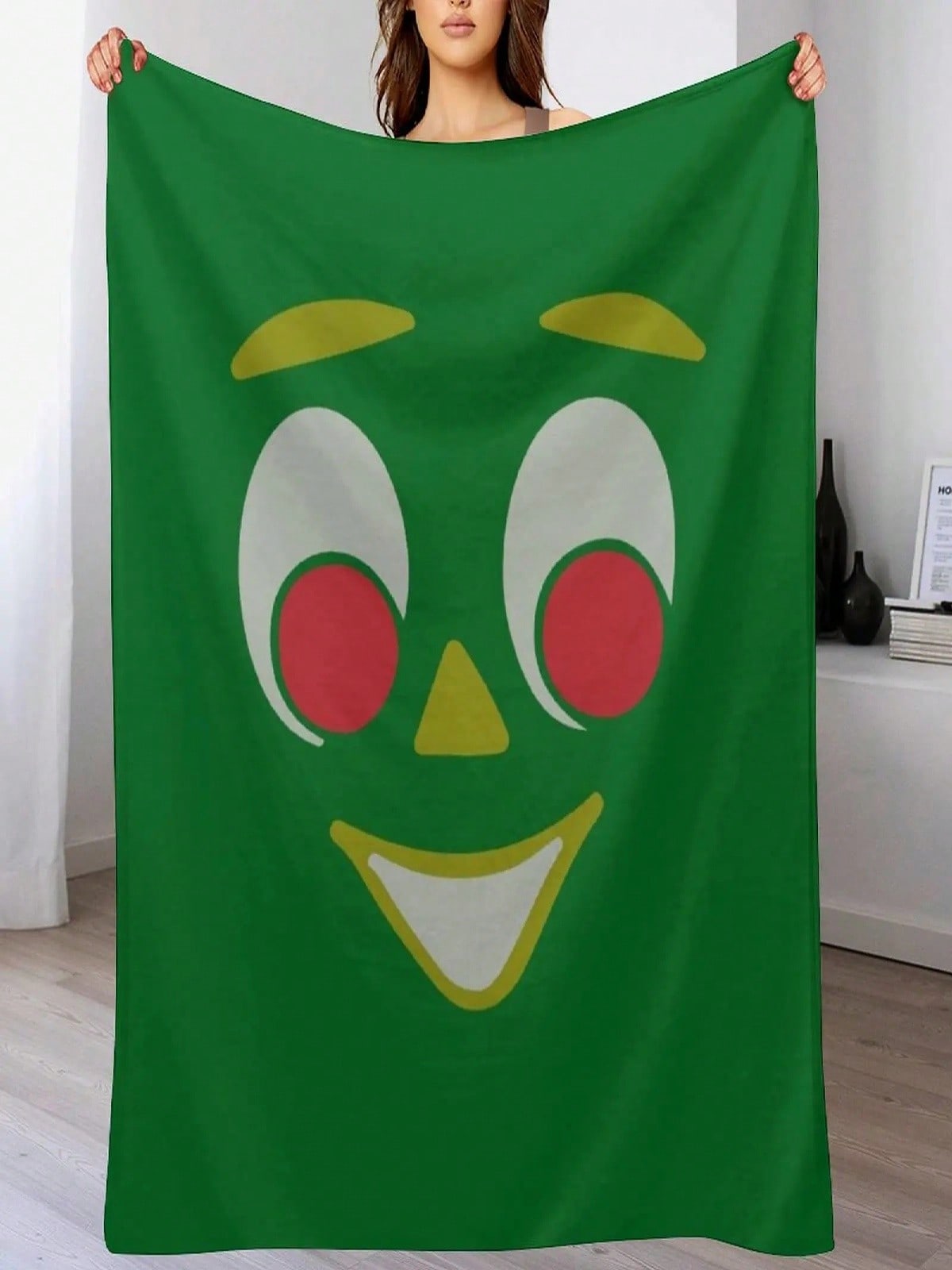 

Gumby Throw Blanket Tourist Summer Beddings For Decorative Sofa Hairys Blankets 75X95CM серый