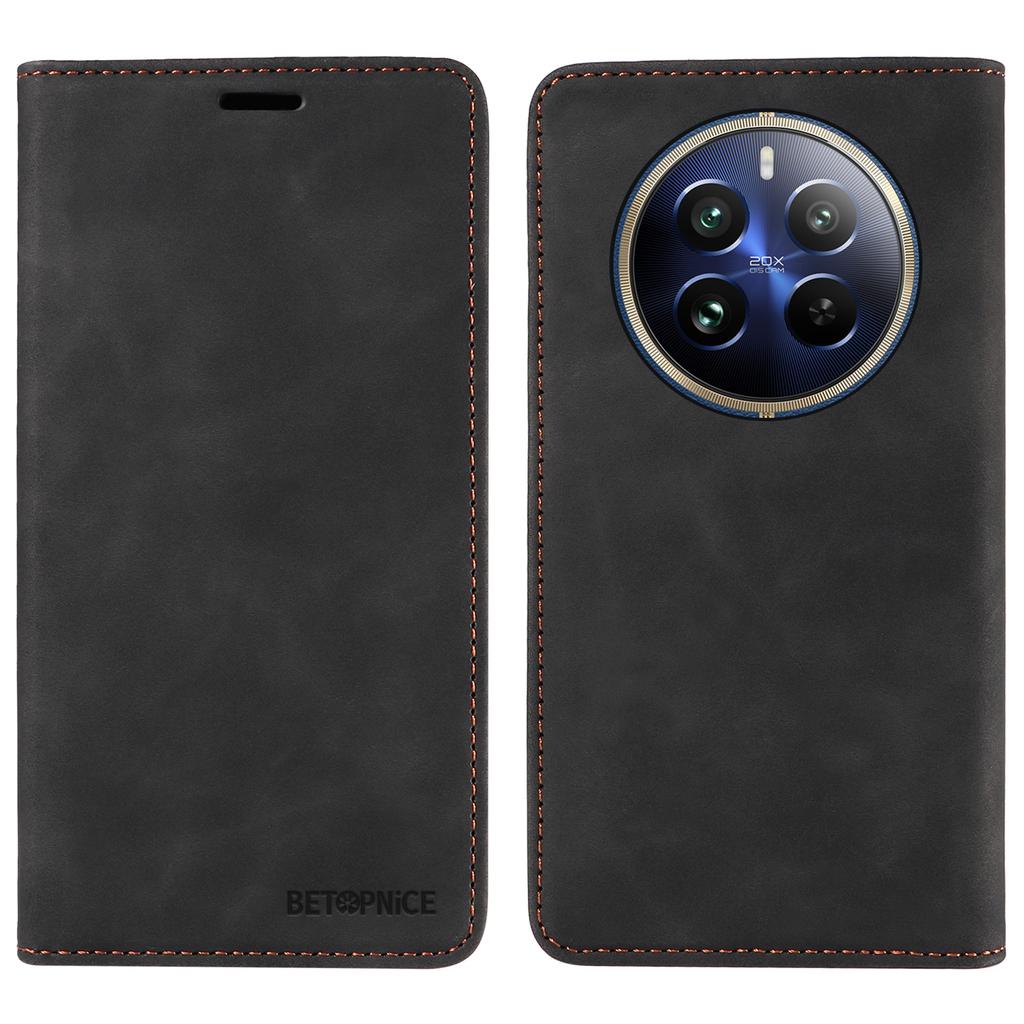 BETOPNICE 003 For Realme 13 Pro 5G (Global)/13 Pro+ 5G (Global)/P1 Pro 5G/12 Pro+ 5G/12 Pro 5G Wallet Case Leather Phone Cover Stand