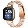 Diamond Strap for Fitbit Versa 4 3 Sense 2 Band Smartwatch Accessories Resin Stainless Steel Metal Bracelet Fitbit Versa 3 Strap
