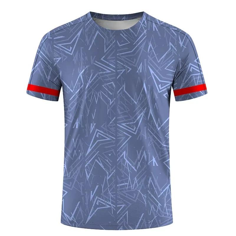 Einfache Mode Sport T-Shirts für Herren Sommer Outdoor Kurzarm Bedruckte T-Shirts Lässig Locker Laufen Fitness T-Shirts Oberteile