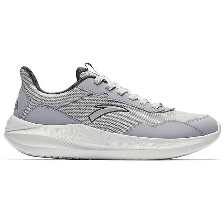 New Anta Slip Resistant, Abrasion Resistant, Lightweight Low Top Casual Running Shoes Men's Gray 912435559-3