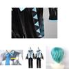 Men's High-quality Hatsune Miku Vocaloid Pu Cosplay Shirt Tie Pants Wig Set For Holidays