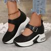 Women's Anti-Slip Sport Sandals, Breathable Cutout Wedge Flats, Platform Summer Shoes In Stock