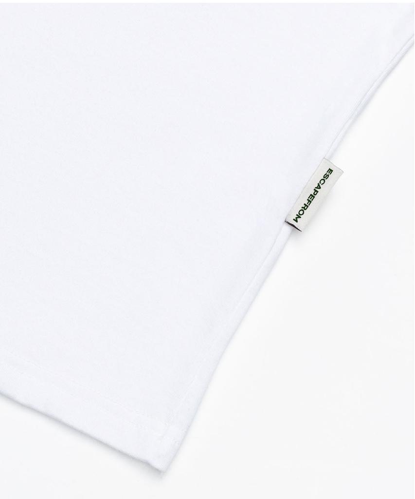 ESCAPEFROM Initial Map Print Oversized Short Sleeve T-Shirt White