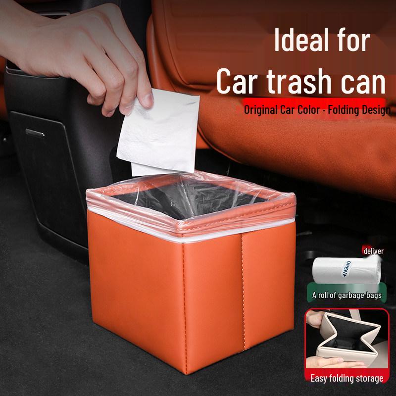 Dedicated Car Trash Can - Interior Upgrade Accessory with Black Technology for Essential Car Supplies