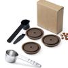For Vertuo Next Reusable Coffee Capsule Lid Compatible With Original Vertuoline Coffee Pods Food Grade Silicone Cap with Spoon