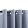 Vidaxl Blackout Curtains with Metal Eyelets, 2 Pcs, Gray