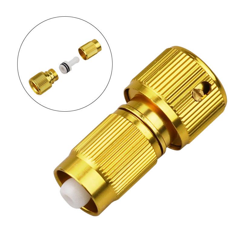 Telescopic Aluminum Water Gun with High-Pressure Quick Connector Aluminum Alloy 9.5-9.5-Aluminum Alloy