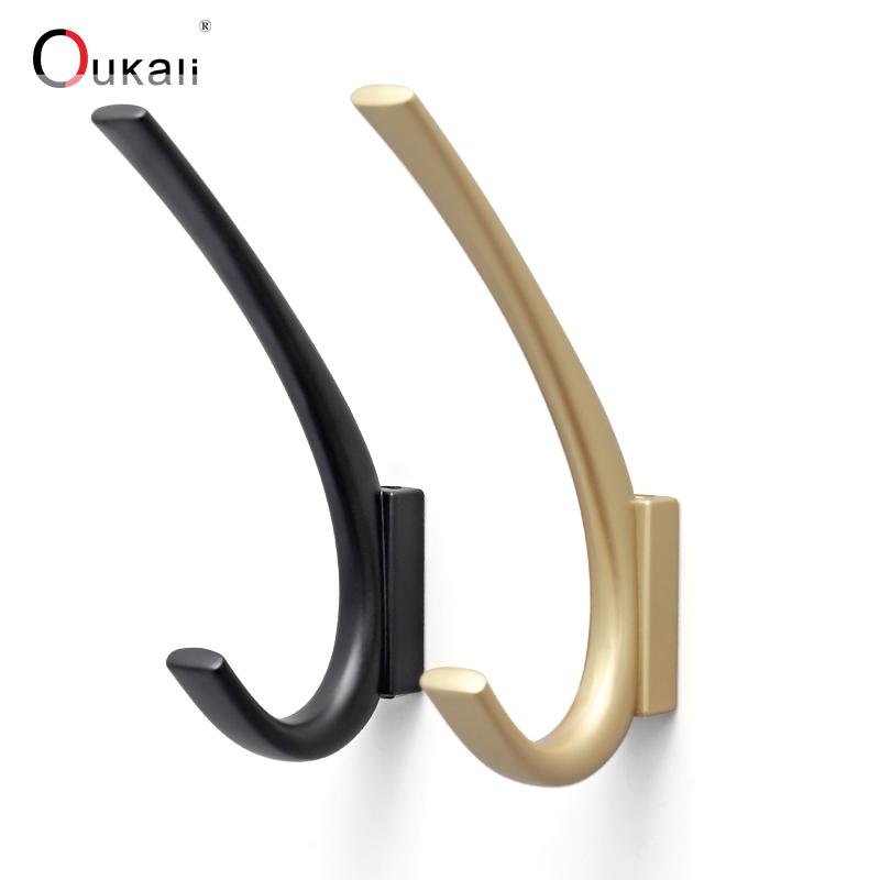 Oukali Manufacturer Coat Hook Antique Bronze Hook Metal Black Coat & Hat Hooks