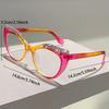 Stylish Cat Eye Optical Frames Women New Multi-color Rim Blue Light Blocking Glasses Trendy Fashion Patchwork Sun Glasses