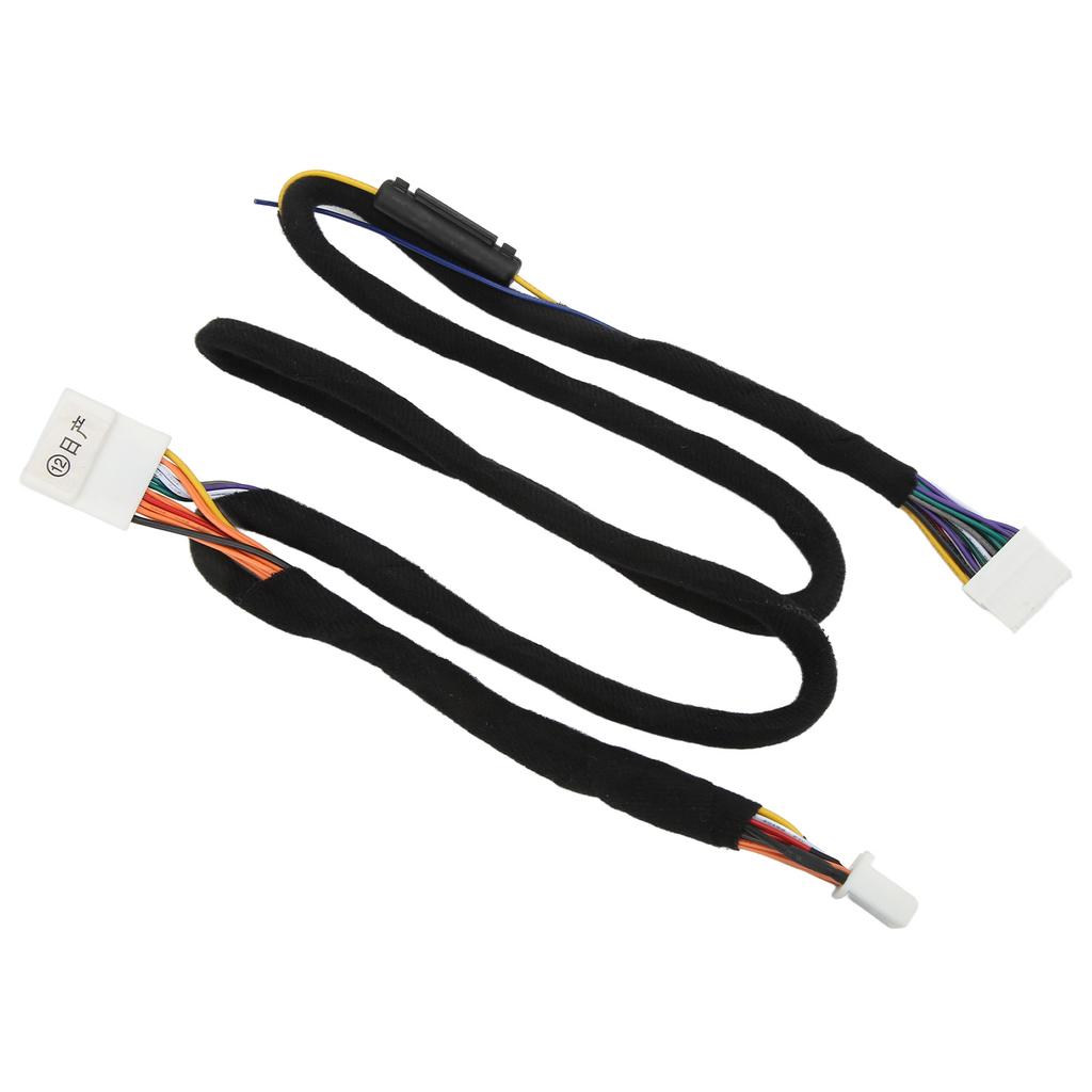 Kabelový svazek pro auto DSP zesilovač 12V 15A, stereo kabel pro rádio, stabilní přenos dat, náhrada