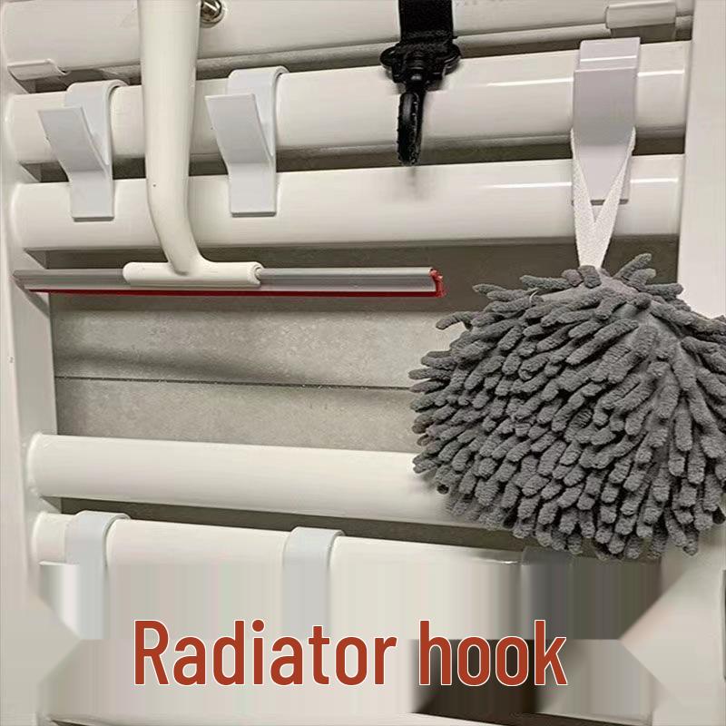 Multifunkční koupelnový háček bez vrtání: Stojan na kabáty, klobouky, ručníky a radiátor