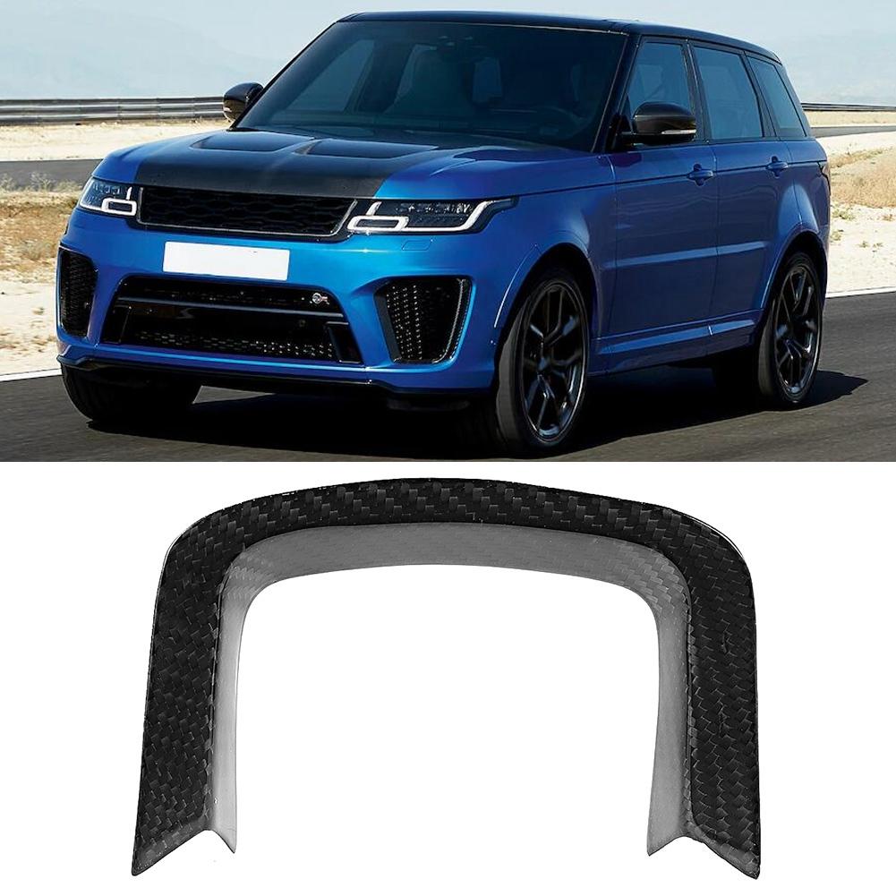 Car Steering Wheel Trim Real Carbon Fiber Auto Decoration Fit for Range Rover Evoque 2020