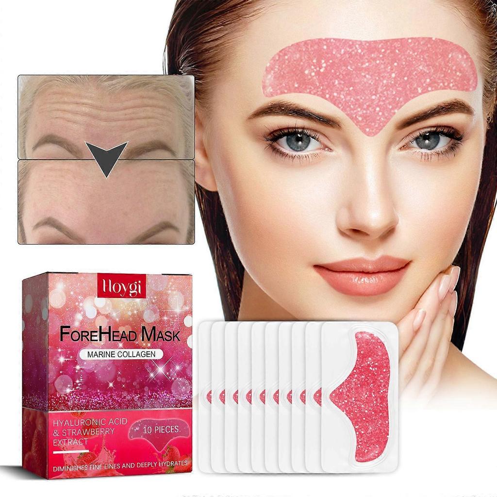 Forehead Mask, Fade Out Fine Lines Filling Water Moist Firming Haun White Full Frontal Facial Skin Membrane