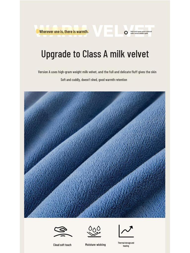 Edredón de Forro Polar de Doble Cara de Terciopelo de Leche - Grueso, Cálido, Edredón de Forro Polar Coral para Todas las Estaciones para Dormitorio