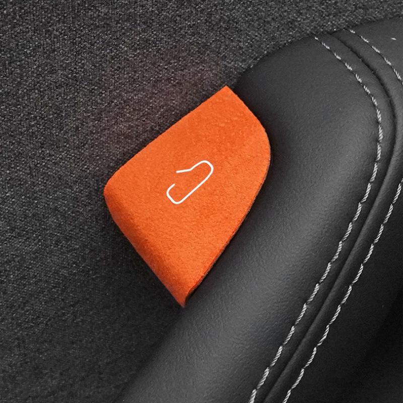 Durable Door Button Stickers for Tesla Model 3/Y Suede Switch Protection