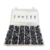 328pcs s Clips + 1 Plastic Box + 1 Screwdriver Tool + 4 Remover Tools For Saturn 1991-On