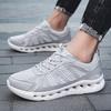 Mesh Breathable Men Grey Sneakers Big Size 46 Fashion Casual Sneaker Man Lightweight City Outdoor Walking Shoes Men Sports Shoes