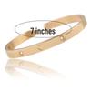 Stylish Zirconia Open Cuff Bracelet - 4MM/6MM Stainless Steel Couple Design