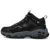 Outdoor Comfortable Trendy Thick Sole Breathable Support Increased Bounce Mid-Top Casual Shoes Women Sneakers Black Gray 180133-BKCC
