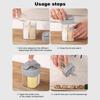 NEW 4-in-1 Transparent Seasoning Dispenser Jar 4 Grids Spice Container with Lid Salt and Pepper Shaker for Travel Picnic Cooking