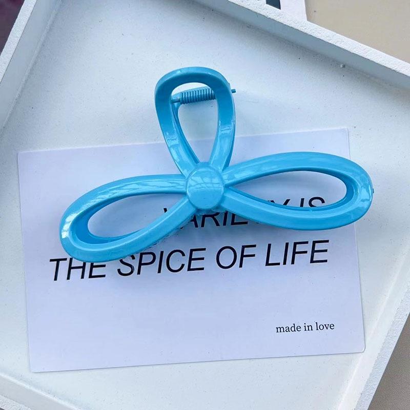 Barrette à cheveux style ins avec grande capacité et design élégant en forme de nœud