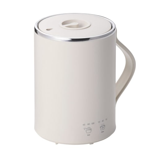 Tescom Cook Mug, 350mL Mug-Shaped Electric Cookware Set, with Functions for Boiling Water, Simmering, Temperature Control, Timer, and Keeping Warm, 1.