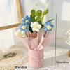 1Pcs Handmade Crocheted Bucket Bouquet Daisies Braid Mother'S Day Valentine'S Day Birthday Wedding Home Decoration