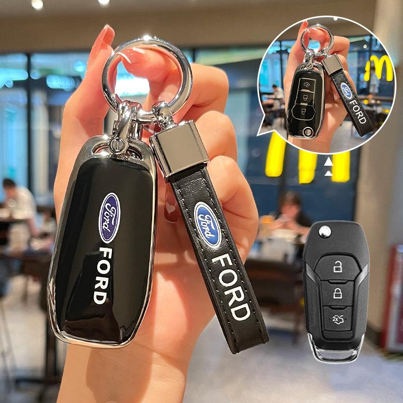 Fashion TPU Car Key Case Cover Protector Shell for Ford Figo Mondeo 5 Ecosport Fiesta Mk8 Everest Ranger Fusion Kuga Escort F150 OW8