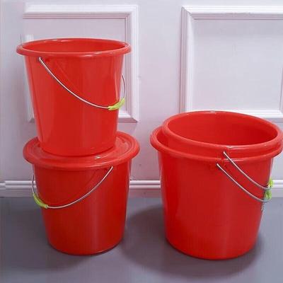 Red PP Plastic Water Bucket