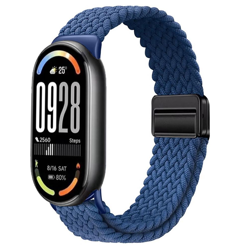 Nylon Loop Band for Xiaomi Mi Band 10 Strap Braided Bracelet Breathable Wristband for XiaoMi Band 8 9 10 NFC Magnetic clasp Belt