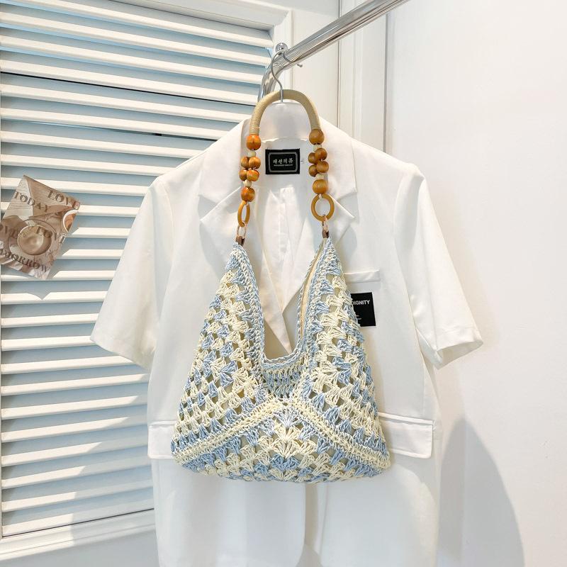 Summer Seaside Vacation Straw Bag - Sweet Commuter Single-shoulder Tote Bag